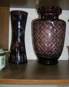 Куплю вазы, кувшины, графины марганцевого стекла - 2104642.jpg