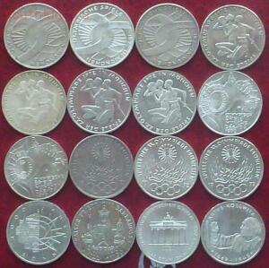 Серебро: 5 марок ФРГ. 20 монет без повторов. - 1.jpg