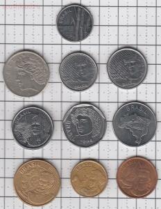 Подборка Бразилия - 10 монет - 150р