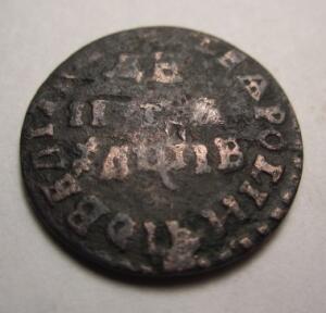 монета Петра I Денга 1712 года -  -2.jpg