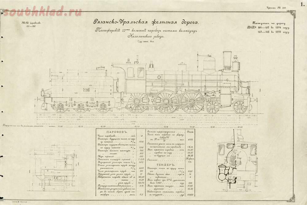 Альбом чертежей паровоза