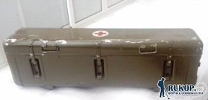 [Продам] Ящик алюминиевый армейский 115 л. 120Х37Х28 - 1 Общий вид со стороны замков.jpg