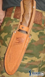 Поделки из кожи - Ножны для большого охотничьего ножа1.JPG