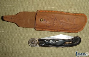 Поделки из кожи - Ножны на складной нож 2.JPG