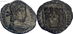 3   ? Constantius II AE4. Thessalonica. RIC VIII Thessalonica 99 ?