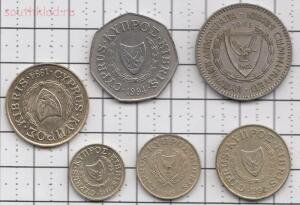 Подборка Кипр 6 монет -180 рублей