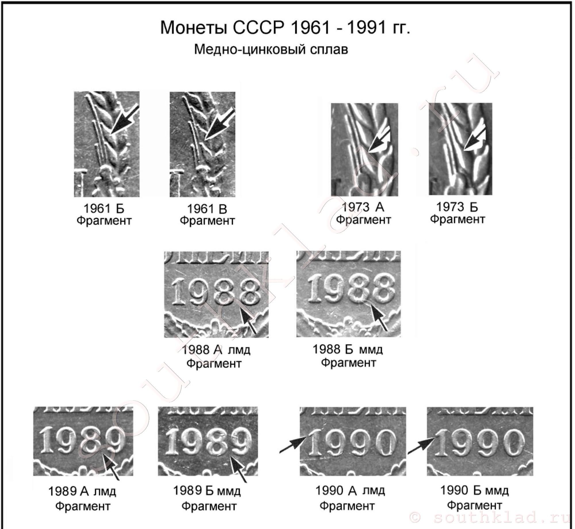 3 копейки СССР 1961 - 1991 годов