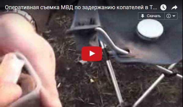 Оперативная съемка МВД по задержанию копателей в Татарстане