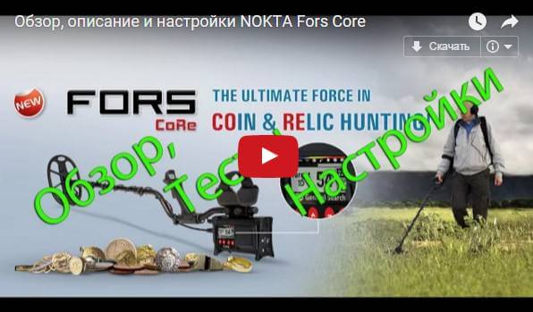 Обзор, описание и настройки NOKTA Fors Core