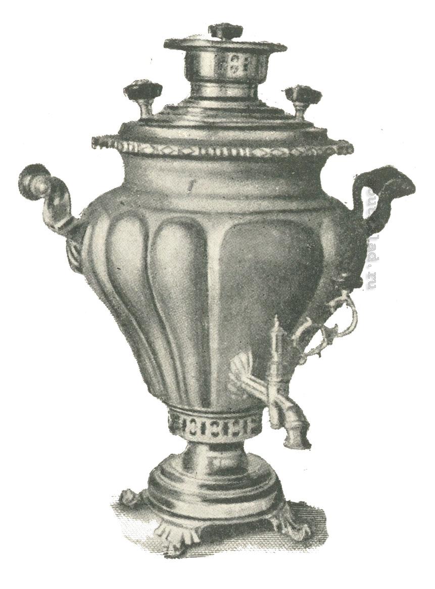 Самовар вазой гранный с овалом