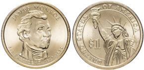1 доллар 2008 года Джеймс Монро