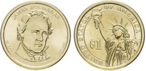 1 доллар 2010 года Джеймс Бьюкенен