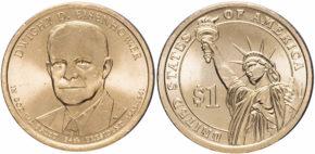 1 доллар 2015 года Дуайт Эйзенхауэр
