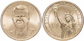 1 доллар 2016 года Рональд Рейган