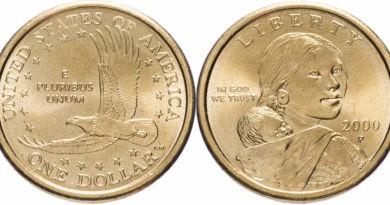 1 доллар Парящий орел