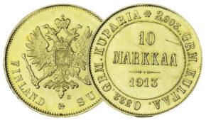 10 марок 1904-1913 годов для Финляндии