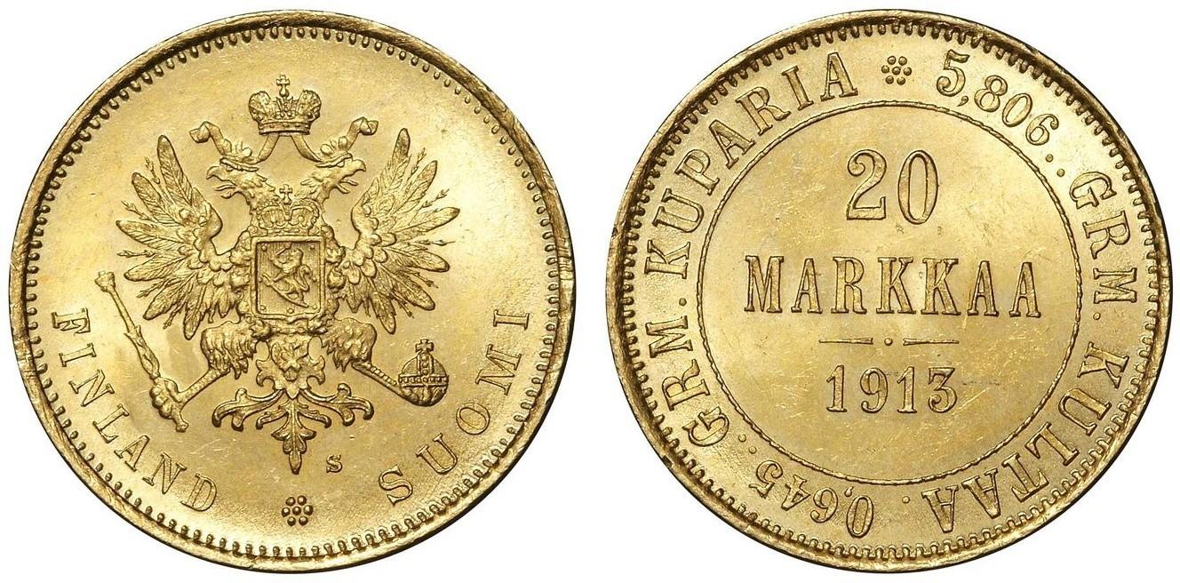 20 марок 1913 года