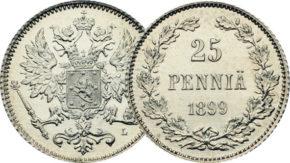 25 пенни 1897-1916 для Финляндии