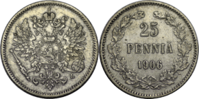 25 пенни 1906 год