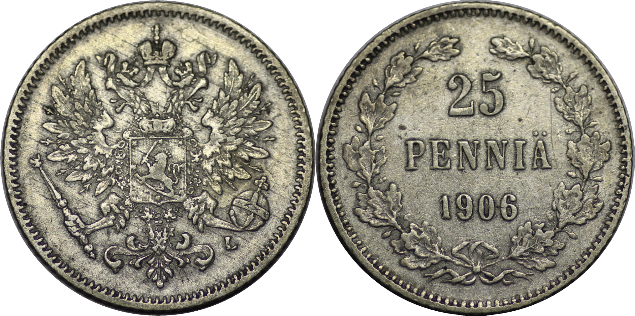 25 пенни 1906 года