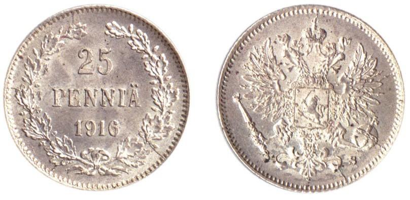 25 пенни 1916 года