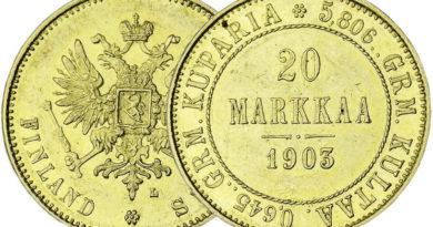 Монеты Финляндии 1895-1916 годов
