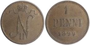 1 пенни 1899 год