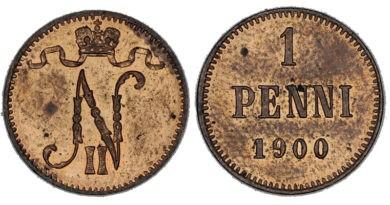 1 пенни 1900 год