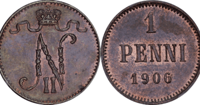 1 пенни 1906 год