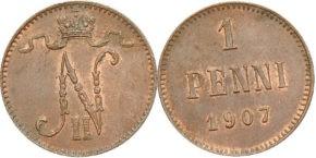 1 пенни 1907 год