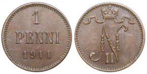 1 пенни 1911 год