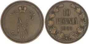 10 пенни 1909 год