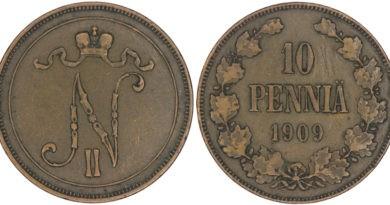 10 пенни 1909 год
