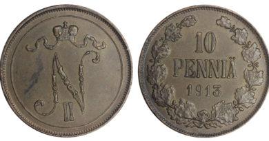10 пенни 1913 год