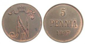 5 пенни 1897 год