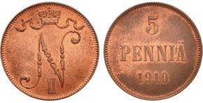 5 пенни 1910 год