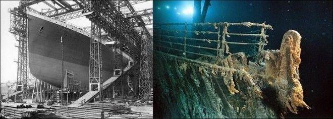 Зловещие фото, сделанные на “Титанике” за несколько часов до его гибели и после