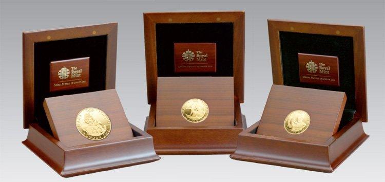 Монеты из драгоценных металлов с сертификатами