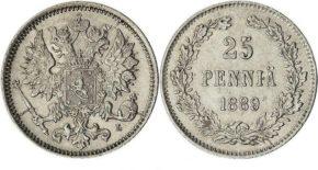 25 пенни 1889 года