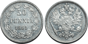 50 пенни 1891 года L