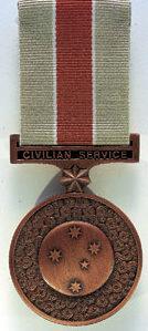 Аверс и реверс медали «За гражданскую службу 1939-1945»