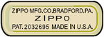 Как определить год выпуска по штампу на донышке Zippo