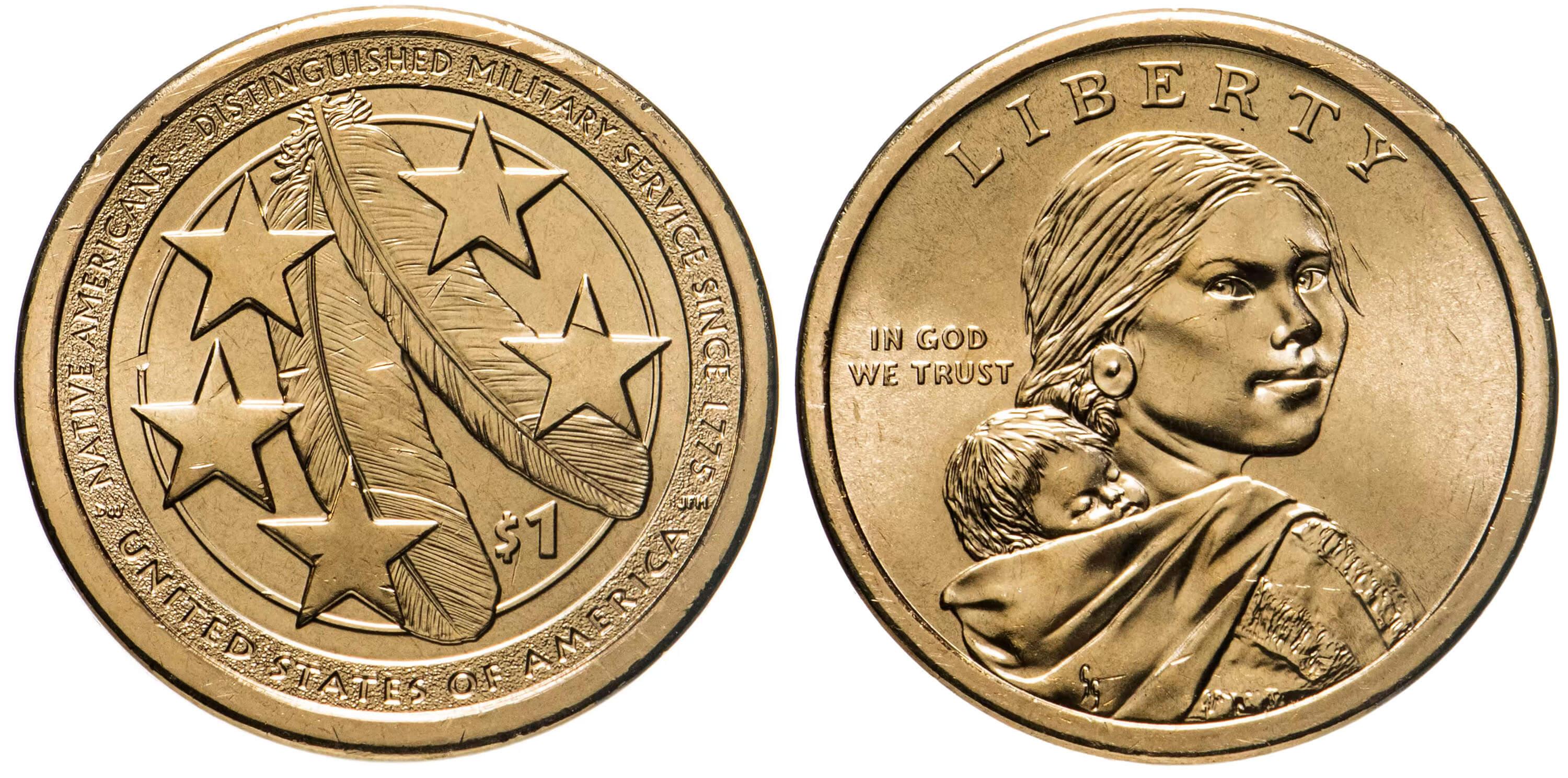 1 доллар 2021 года. Монеты 1 доллар США Сакагавея. 2021 1 Доллар индейцы в армии США. 1 Доллар США Сакагавея 2021. Монета США Сакагавея коренные американцы в армии.