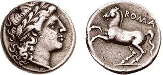 Романо-кампанские монеты и ранняя республика