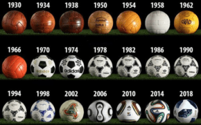 Как выглядели футбольные мячи 100 лет назад?
