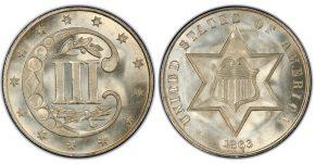3 цента США. Каталог, цены, фото