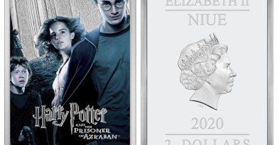 2 доллара 2020 года Гарри Поттер и узник Азкабана