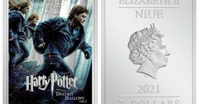 2 доллара 2021 года Гарри Поттер и Дары Смерти. Часть 1