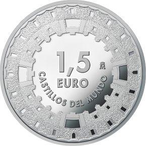 1,5 Евро 2023 года Замки мира на 16 монетах