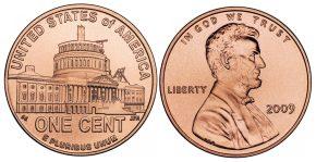 1 цент К двухсотлетию Линкольна
